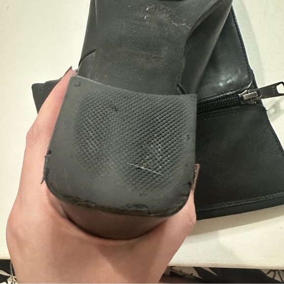 Naturalizer Women’s Black Heeled Zip-Up Leather Boots Fall Academia Size 8.5 M - Picture 11 of 14